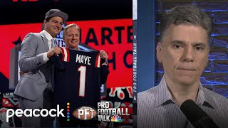 New England Patriots 'trusted own evaluations' of Drake Maye | Pro Football Talk | NFL on NBC