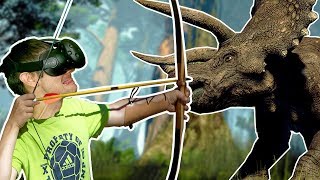 SURVIVE AND HUNT ON A JURASSIC PARK DINOSAUR ISLAND IN VR! - Island 359 HTC VIVE Gameplay