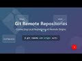 Git for Beginners: Connecting to Remote Repositories (GitHub, GitLab, Bitbucket)