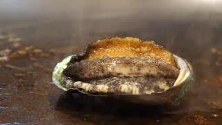 Grilled Abalone with Fresh Herb \u0026 Butter Sauce ASMR