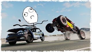 ГОНЩИК ПОПЛАТИЛСЯ ЗА СКОРОСТЬ!!! КОШКИ vs МЫШКИ В BEAMNG!!!