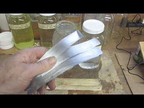 Cleaning Zinc Plates For Making GANS Cleaning Zinc Plates For Making GANS