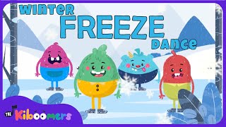 Winter Freeze Dance - The Kiboomers Preschool Movement Songs - Brain Breaks