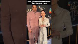 Asim Azhar \u0026 Merub Ali Share when they are getting married. #asimazhar #merubali #luxstyleawards