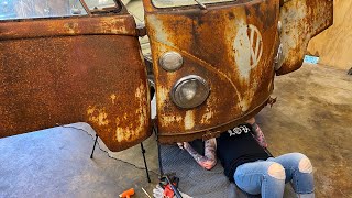 Rusty's Restoration! VW Bus GEAR Shifter | CT's WIFE in the Garage? RESURRECTION RESTORATION! Kombi