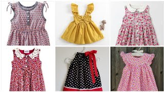 Top 100 latest jhabla style, round Yok, bow style summer baby frock designs