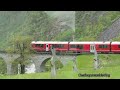 അതിമനോഹരമായ ട്രെയിൻ യാത്ര bernina express euro trip part 7