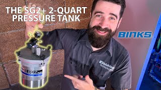 The Binks SG2+ 2-Quart Pressure Tank