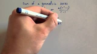 Proof of Sum of a Geometric Series - Corbettmaths