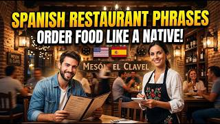 How to Order Food in Spanish | Essential Restaurant Phrases for Beginners | English to Spanish