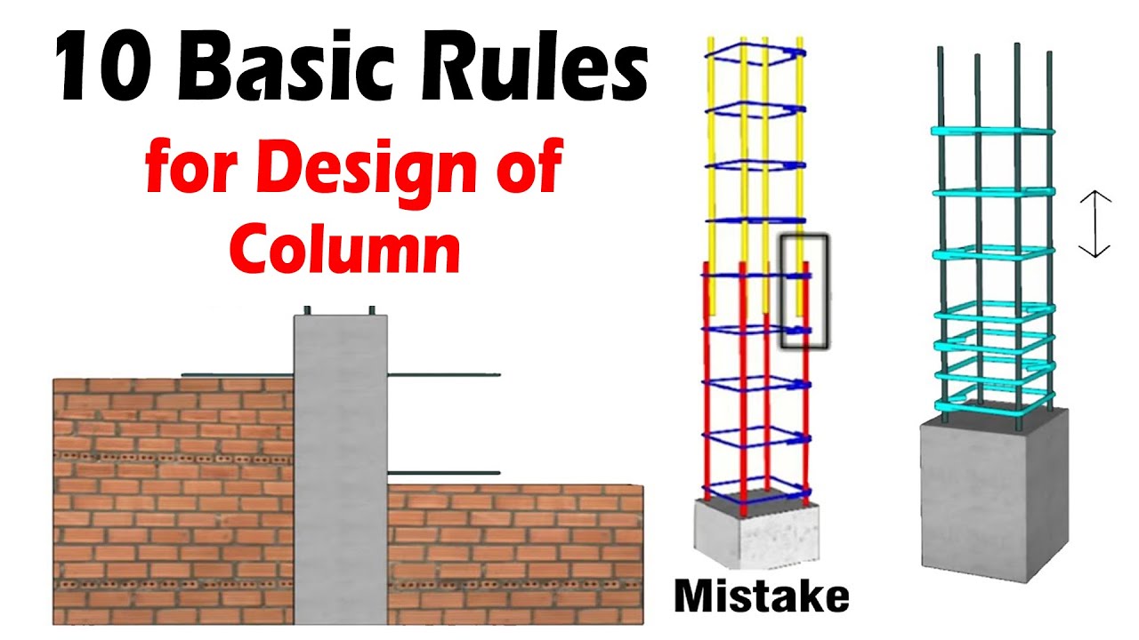 10 Basic Rules Of RCC Column Design | Civil Engineering Videos | - YouTube