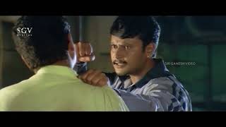 Darshan Massive Fight Scene With Gangsters|Mandya|Darshan Kannada Scenes|Kannada Scenes|Darshan