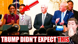 Black woman TAKES THE MIC from Trump, what happens next is unbelievable