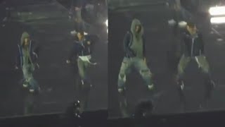 BTS Arirang World Tour in Goyang, Taehyung Jimin Dancing to I Need U in Rain