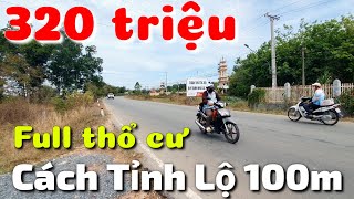 Đất 320 triệu full thổ cư cách Tỉnh Lộ 786 chỉ 100m đường lộ giới 11m ở xã Long Chữ Bến Cầu Tây Ninh