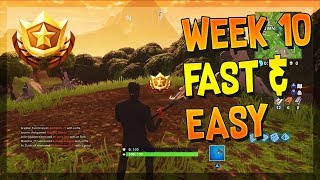 fortnite week 10 challenges fast easy stone circle wooden bridge red rv - red rv fortnite