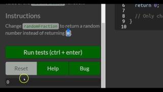 Generate Random Fractions with Javascript, freeCodeCamp Basic Javascript