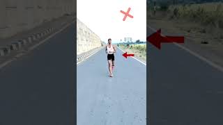 रनिंग करते समय पैर कैसे रखें ✅ |  proper foot strike in running #shorts #running #run #viral