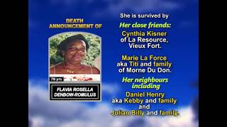 Flavia Rosella Denbow-Romulus ~ Long Obituary