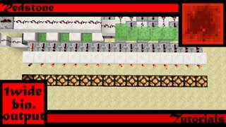 One-Wide Binary-Decoder Output Showcase/World Download (Minecraft 1.11+)