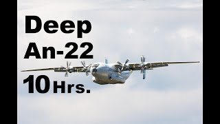 Airplane Cabin Sound for Sleep #1   Antonov 22   10 Hours   Low Rumble Heavy Props Steady Sound ASMR