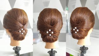 Sanggul Modern untuk Rambut Tipis ( hairstyle for thin hair )