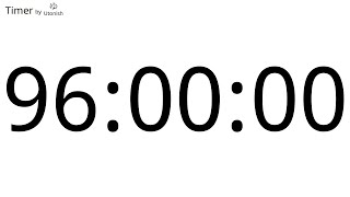 96 Hour Countup Timer