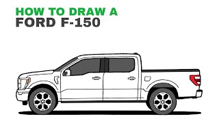 How To Draw Ford F-150 Pick-up Truck