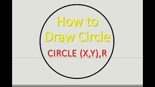 How to Draw a Circle in Basic Language Circle (x,y),r | Graphics GW BASIC Programming Tutorial