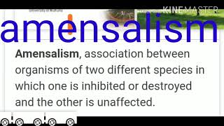 amensalism