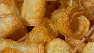 Crispy Potato Chips (subscribe,like & share)