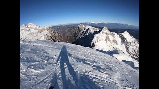 Veliki Draški vrh(2243m) čez Srenjski preval v obe smeri 4.2.2025