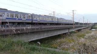 415系普通列車水戸～勝田間通過ー10月20日ー