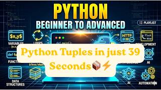 Python Tuples in just 39 Seconds📦⚡ | Beginner Friendly! #coding #python #programming #tuples