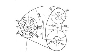 رسم المماسات4\u0026 engineering drawing رسم اعدادي هندسة  اسهل الطرق لرسم المماسات