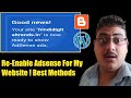 How to Re-Enable Disabled Adsense Account on Blog Website | Reapply Monetization For Blog Website