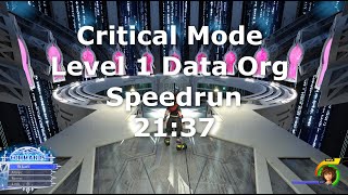 KH3 (PS4) - Critical Mode Lvl 1 Data Org Speedrun - 21:37 Loadless / 25:02 RTA