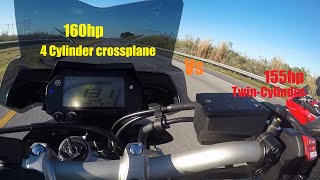 Ducati Panigale V2 vs Yamaha MT-10 Roll Races ft. Hey Dario