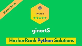 HackerRank ginortS problem solution in Python | Python problems solutions | Programmingoneonone
