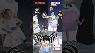 Xiao Xiao Kick- Original VS Meme 🤣 #sakuraschoolsimulator #shorts #tiktok #funny #meme #fyp #viral