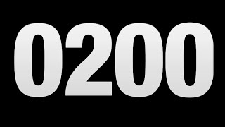 200 seconds countdown timer full screen 4k