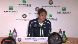 Reporter Congratulates Nicolas Mahut After Loss