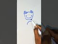 How To Draw A Cartoon Frog Using Letters u and n Drawing Simple Easy Way Step By Step Cute Picture