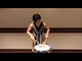 スネアドラムソロ、小太鼓、近藤彩音オリジナル snare drum solo「fighting against ka 」 ayane kondo