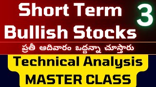 3 Potental Short Term Stocks, Technical Analysis In Telugu by Trading Marathon