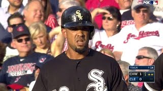 CWS@CLE: Abreu starts scoring with an RBI single