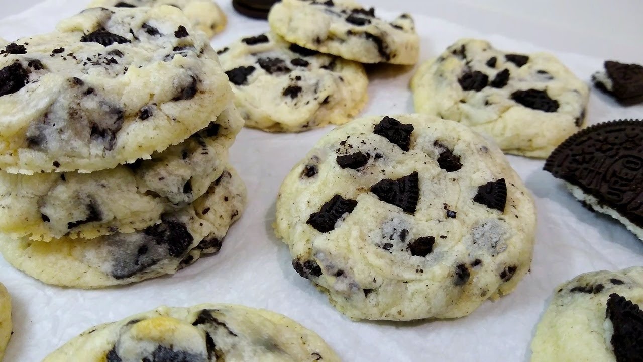 Cookies And Cream Cheesecake Cookies | Just 5 INGREDIENTS! - YouTube