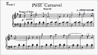 Children's Piano Pieces No.18 Streabbog Petit Carnaval Waltz Op.105 No.1 (P.32) Sheet Music