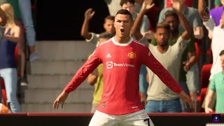 Nuevo FIFA 21 Cristiano Ronaldo con Manchester United vs Newcastle United debut CR7 Premier League