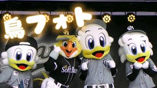 2023/4/22 マーくん達\u0026ハリーホーク 試合後撮影で椅子取りゲーム